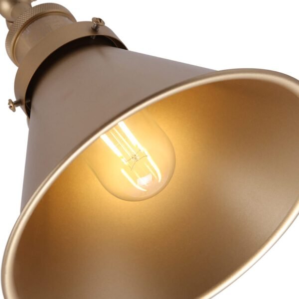 Mid-Century Modern Metal Swing Arm Wall Lamp for Bedroom/Living Room - Image 10