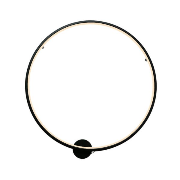 Minimalist Background Black LED Round Mood Wall Sconce - Image 8