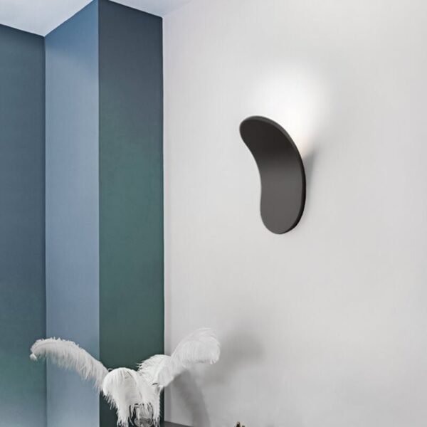 Minimalist Modern Wall Sconce in Black/White Finish - Image 10