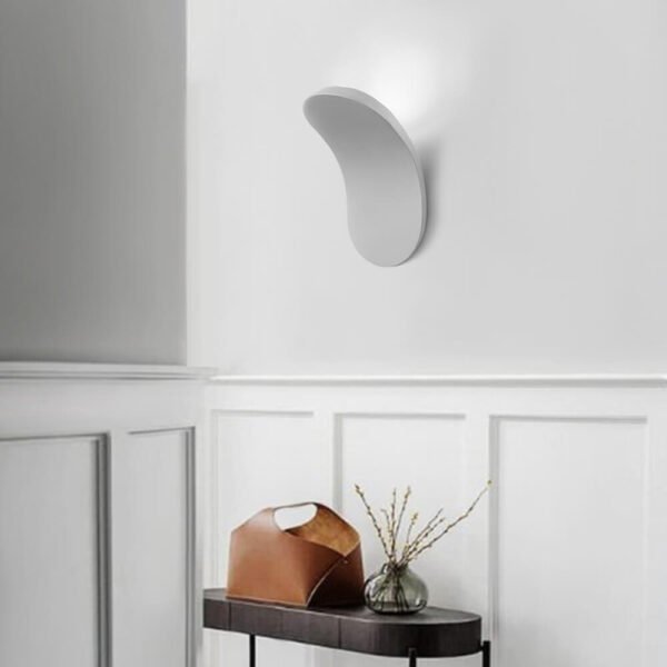 Minimalist Modern Wall Sconce in Black/White Finish - Image 8