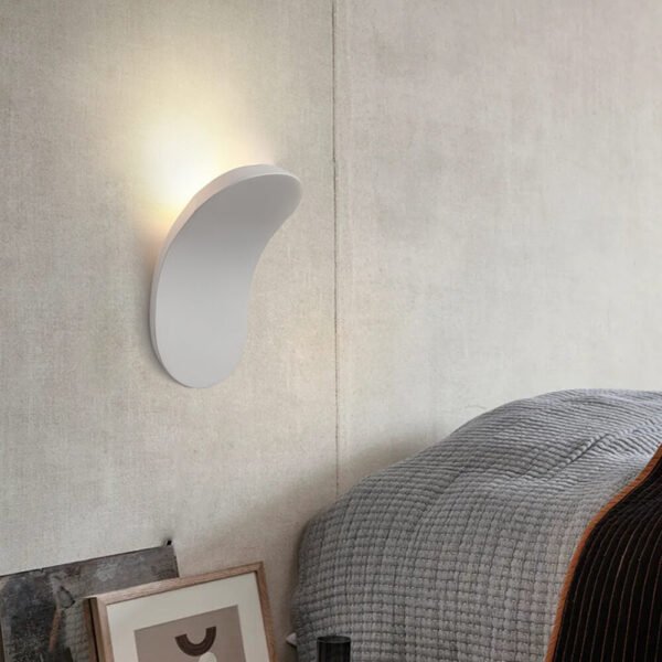 Minimalist Modern Wall Sconce in Black/White Finish - Image 9