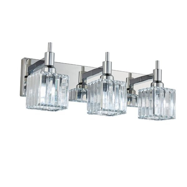 Modern Glam Crystal Wall Sconce Bathroom Vanity Light - Image 17