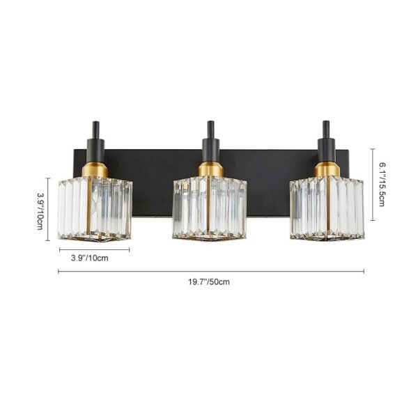 Modern Glam Crystal Wall Sconce Bathroom Vanity Light - Image 25