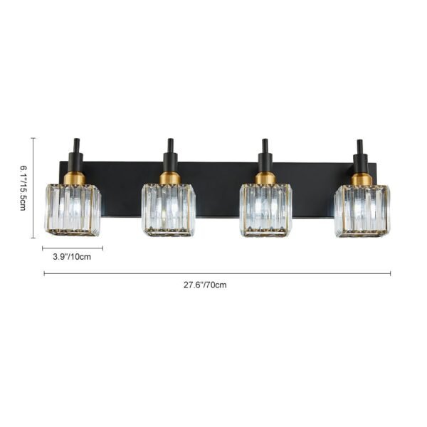 Modern Glam Crystal Wall Sconce Bathroom Vanity Light - Image 26