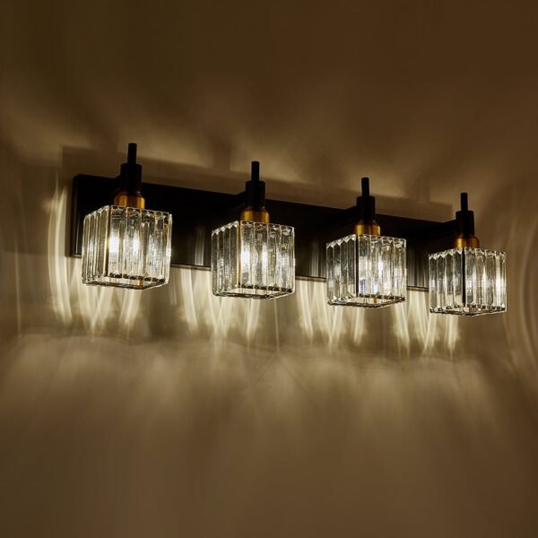 Modern Glam Crystal Wall Sconce Bathroom Vanity Light - Image 13