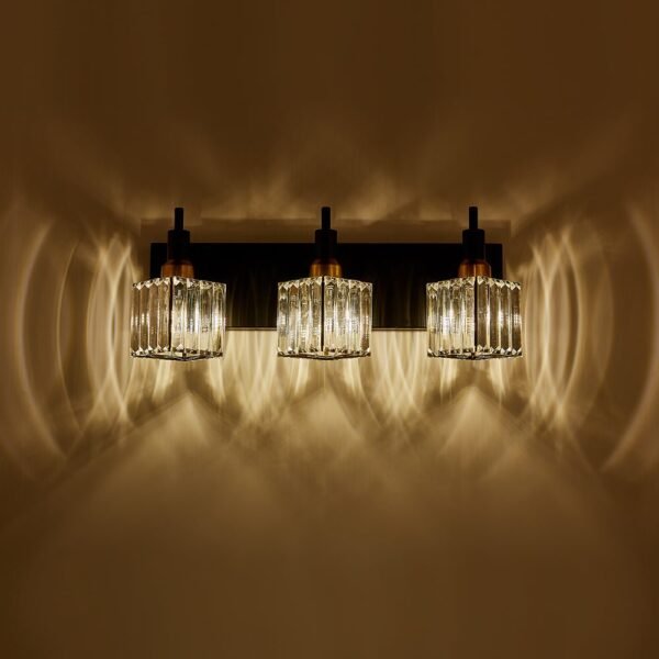 Modern Glam Crystal Wall Sconce Bathroom Vanity Light - Image 16
