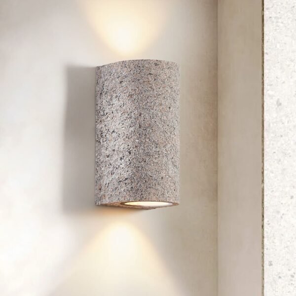 Modern LED Cylinder Stone Wall Sconce - Image 5