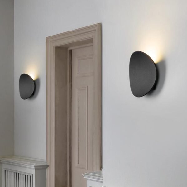 Modern Round Wall Sconce with Solar Shape - Image 7
