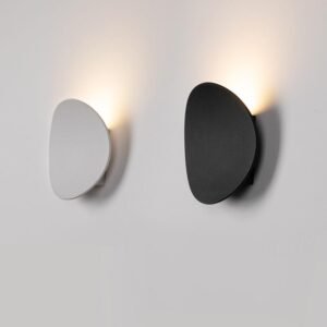 Modern Round Wall Sconce with Solar Shape