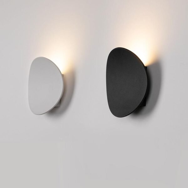 Modern Round Wall Sconce with Solar Shape
