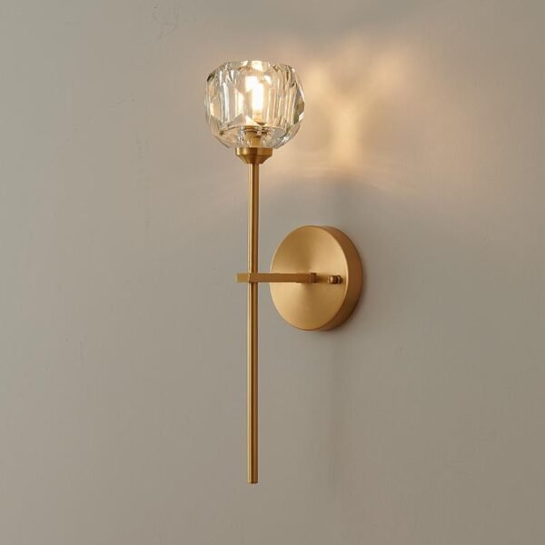 Needle Wall Sconce with Crystal Shade - Image 7