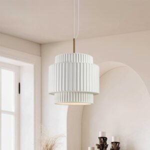 Nordic Cream Style Layer Ceramic Pendant Light