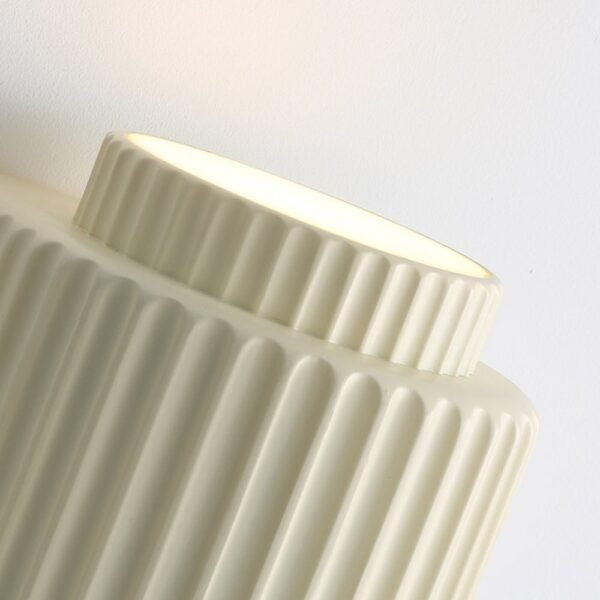 Nordic Cream Style Layer Ceramic Wall Sconce - Image 12