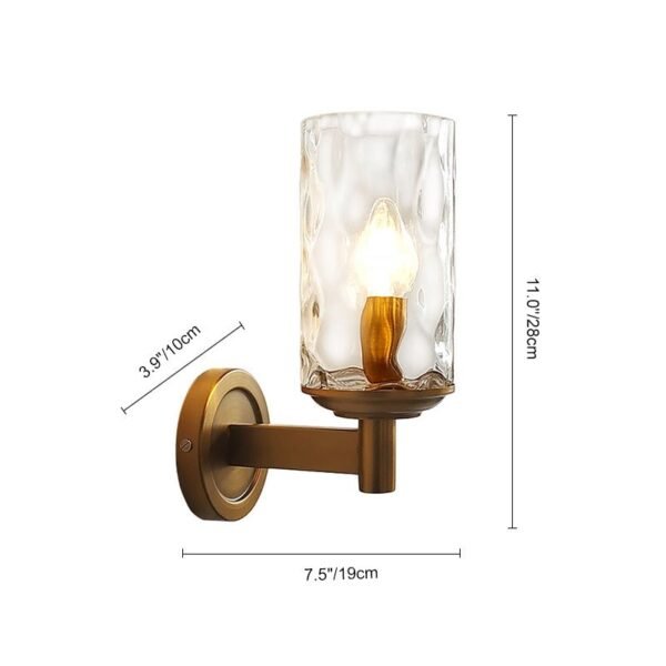 One Light Armed Wall sconces in Glass Shade - Image 10