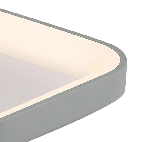 Scandinavian Acrylic Flat LED Square Flush Mount - Image 8