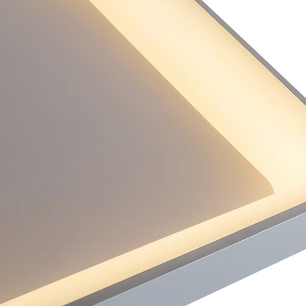 Scandinavian Acrylic Flat LED Square Flush Mount - Image 9