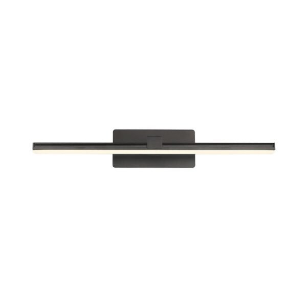 Ultra-thin Bathroom Vanity Light Armed LED Wall Sconce in Brushed Black/White - Image 14