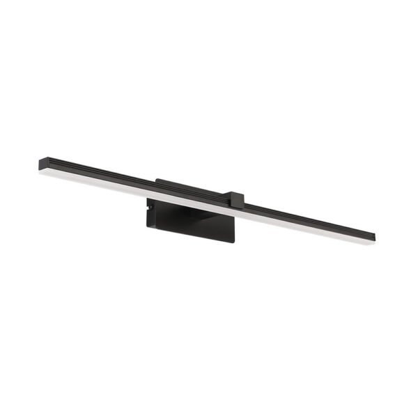 Ultra-thin Bathroom Vanity Light Armed LED Wall Sconce in Brushed Black/White - Image 13