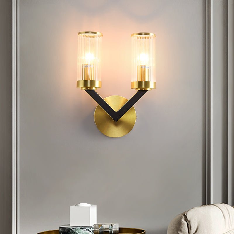 V-shape Cylinder Creative Vanity Wall Sconce
