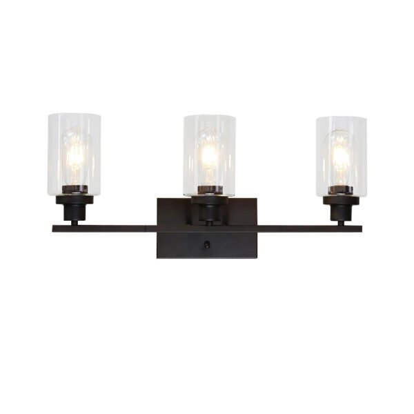 2/3 Light Clear Glass Wall Light Fixture - Image 9